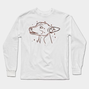 Abstract miniature pinscher Long Sleeve T-Shirt